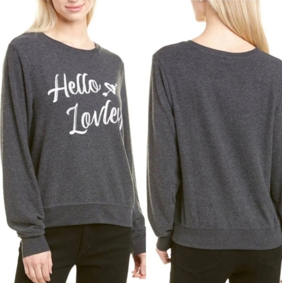 WILDFOX “Hello Lovely” Cupids Arrow Sweatshirt, Size XSMALL,  NWT - Picture 1 of 6